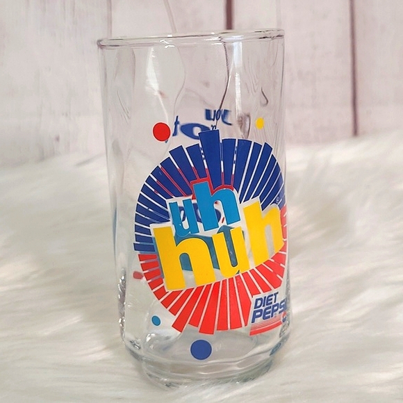 Vintage Diet Pepsi Soda Ray Charles You Got The Right One Baby Crystal Glass Cup - Picture 14 of 14